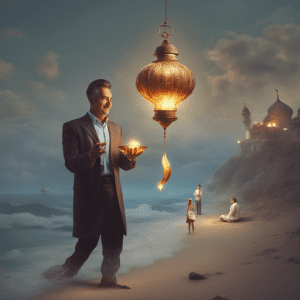 رگڑا چراغ نکلا جن